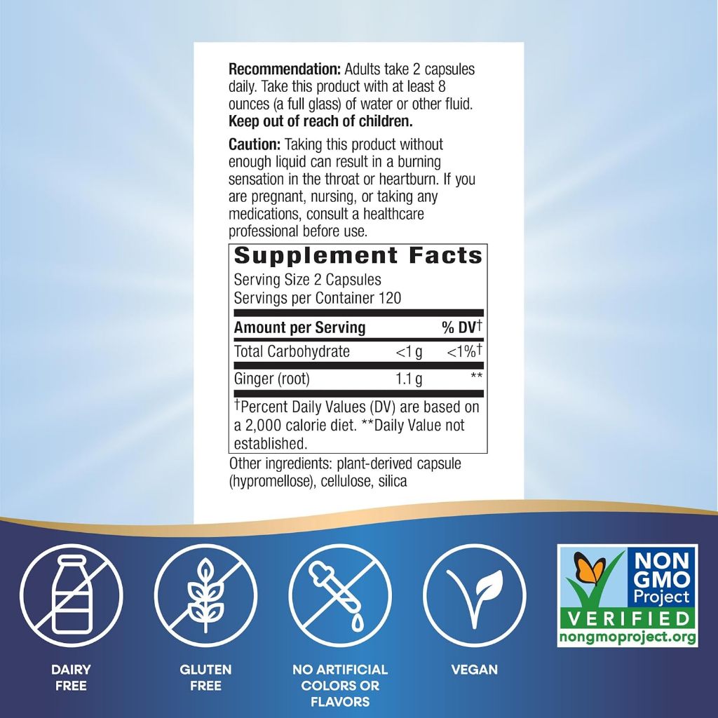 Nature's Way, Ginger Root ( Supports Healthy Digestion, Eases Indigestion & Mild Heartburn )
