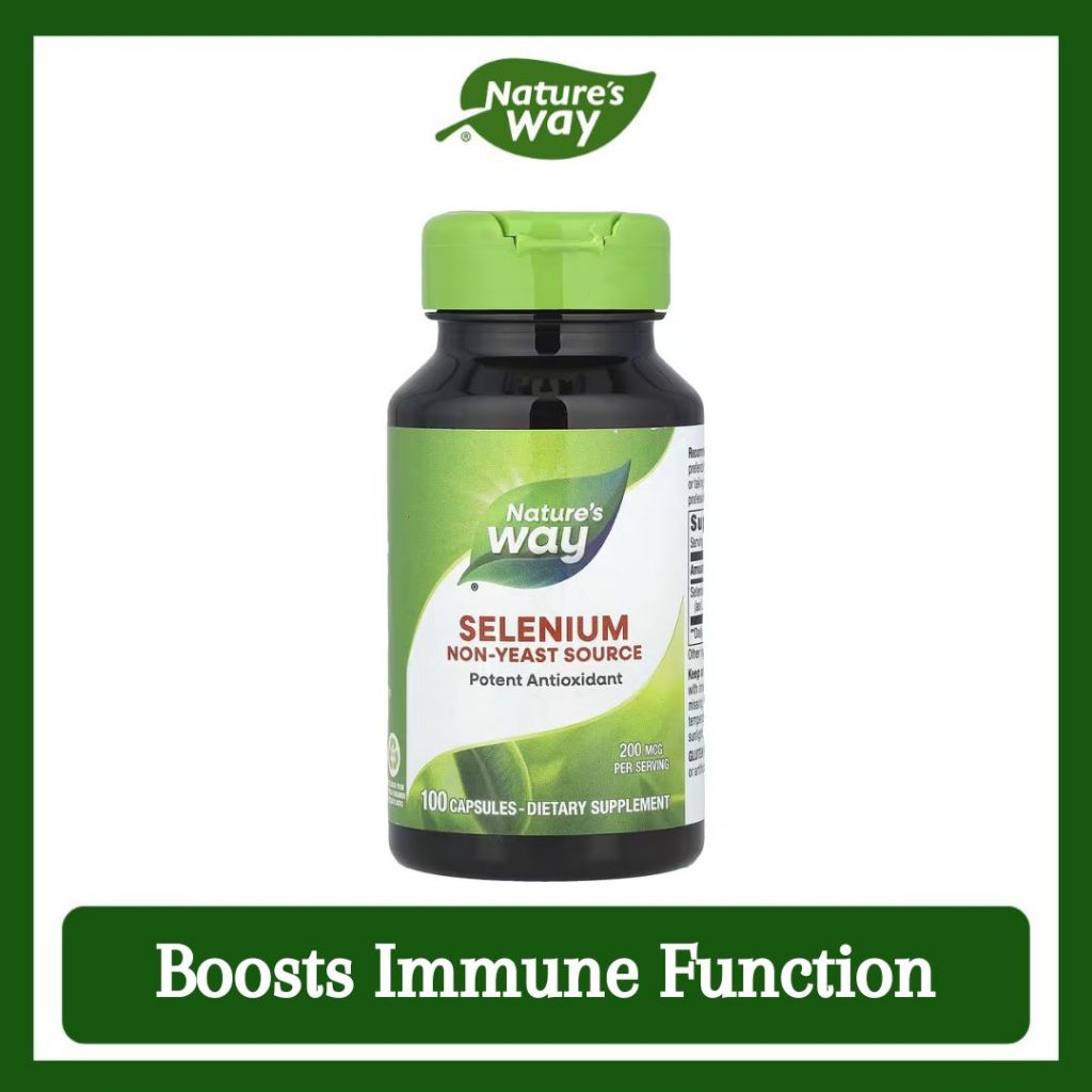 Nature's Way, Selenium ( Powerful Antioxidant Support, Supports Thyroid Function & Boosts Immune )
