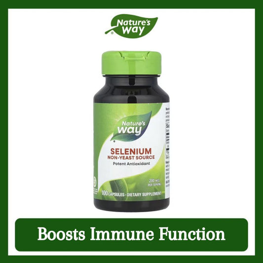Nature's Way, Selenium ( Powerful Antioxidant Support, Supports Thyroid Function & Boosts Immune )