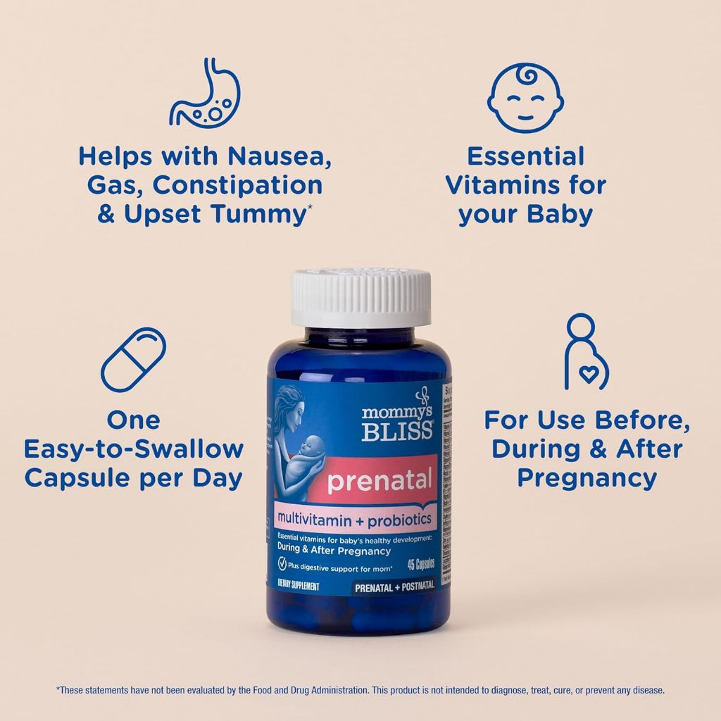 LittleSunshine | Mommy's Bliss, Prenatal Multivitamin + Probiotics, & Postnatal Lactation Capsules
