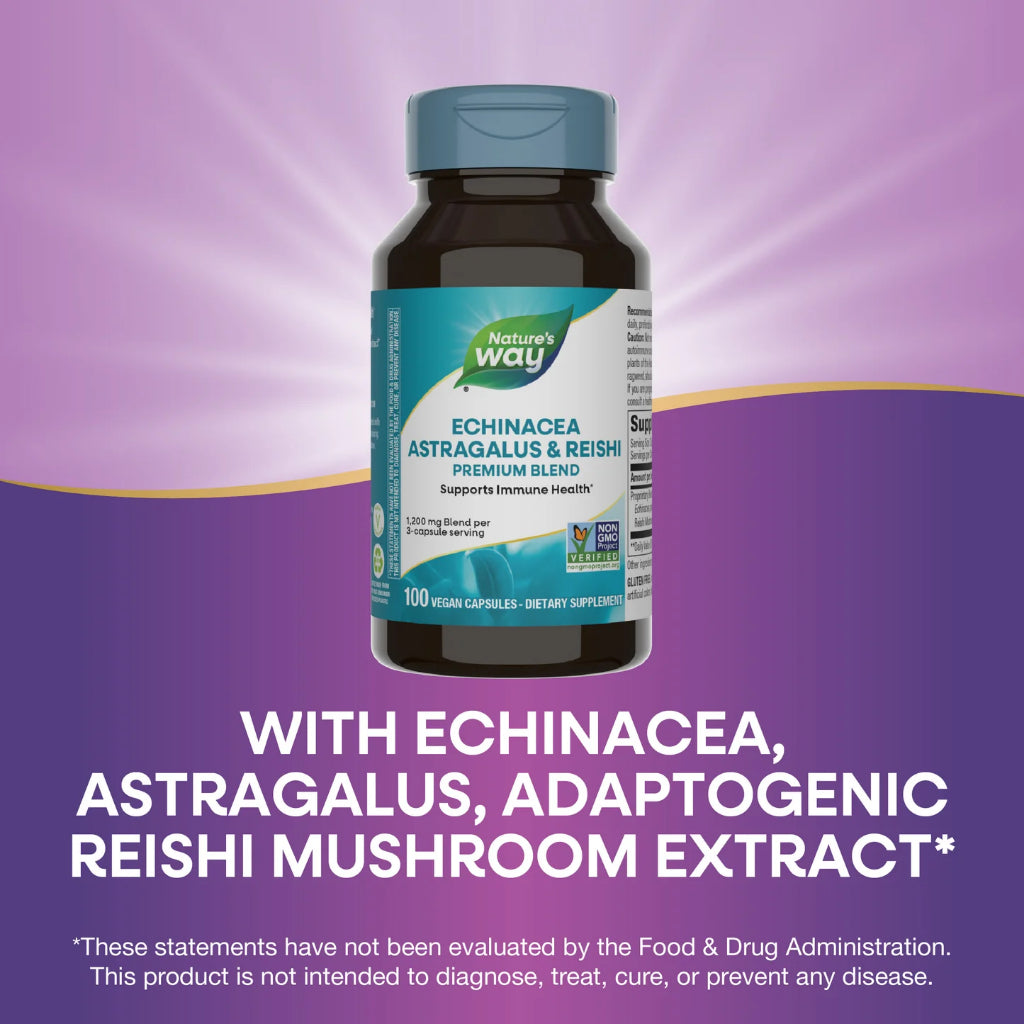 Nature's Way, Echinacea Astragalus & Reishi ( Immune Support & Adaptogenic Properties )