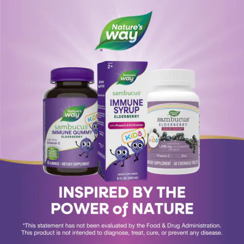 Nature's Way, Kids Sambucus®, Organic Traditional Immune Syrup ( Immune Support )