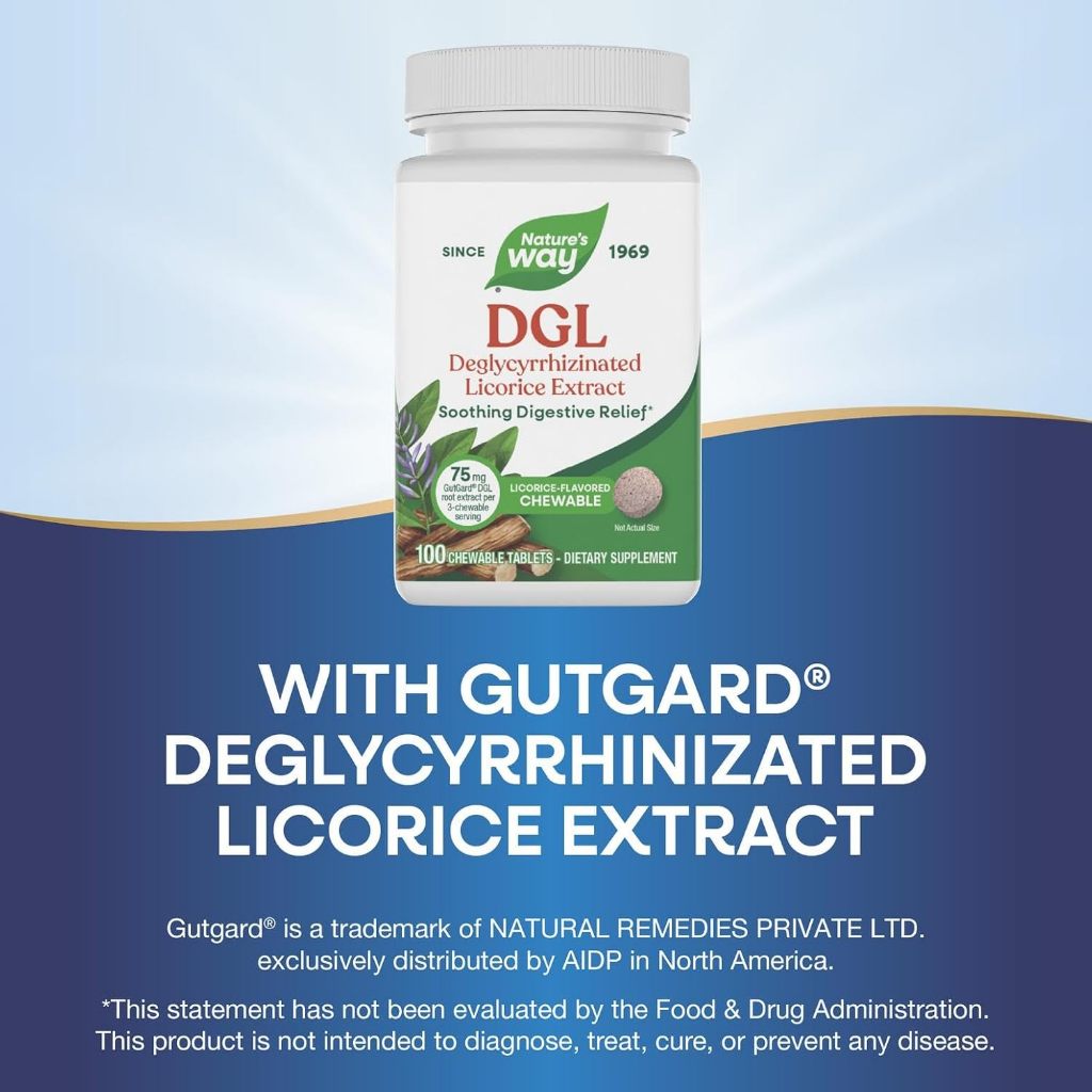Nature's Way, DGL ( Soothes the Stomach Lining & Immune Support )