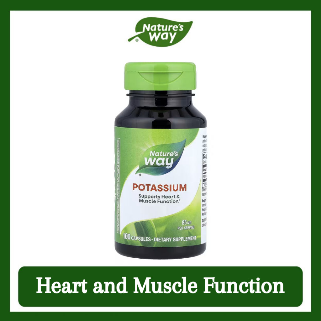 Nature's Way, Potassium ( Heart, Muscle Function & Nerve Transmission )