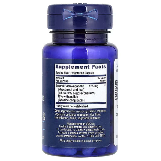 Life Extension, Optimized Ashwagandha ( Supporting Memory, Cognition, Mental Clarity & Stress )