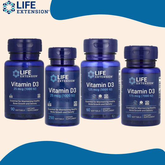 Life Extension, Vitamin D3 ( Bone Health, Immune System Support, Brain & Cardiovascular Health )