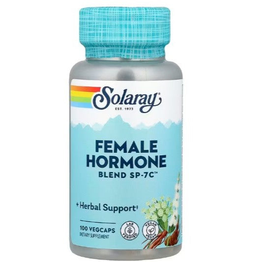 NaturalSolutions | Solaray, Female Hormone Blend SP-7C VegCaps Herbal Support  Dietary Supplement