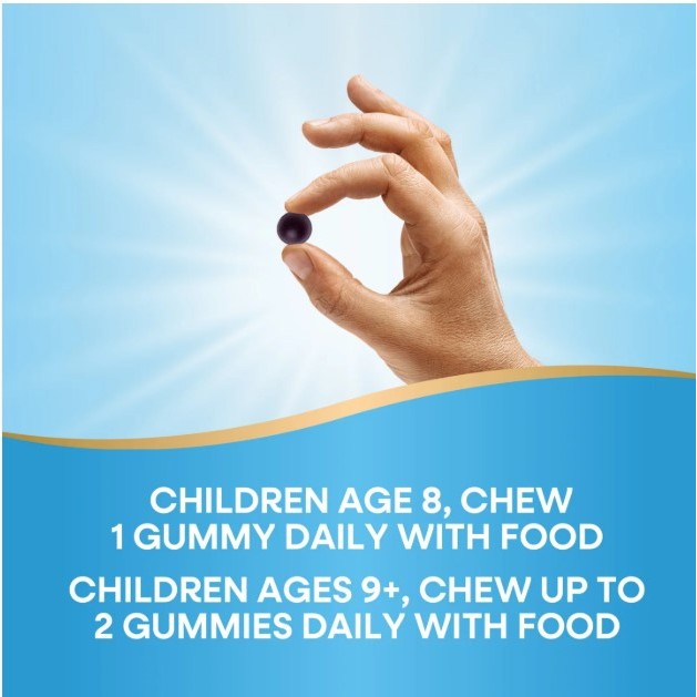 LittleSunshine | Nature's Way, Kids, Cool & Calm Gummy, Ages 8 +, Grape, Magnesium & L-Theanine
