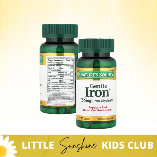 LittleSunshine | Nature's Bounty, Gentle Iron®, 90 Capsules Supports Red Blood Cell Production