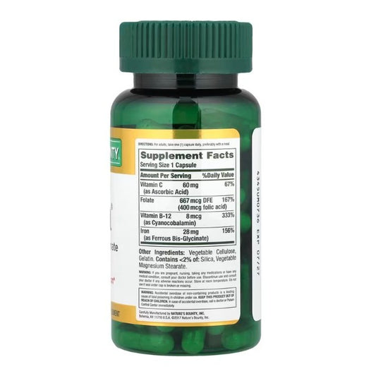 LittleSunshine | Nature's Bounty, Gentle Iron®, 90 Capsules Supports Red Blood Cell Production
