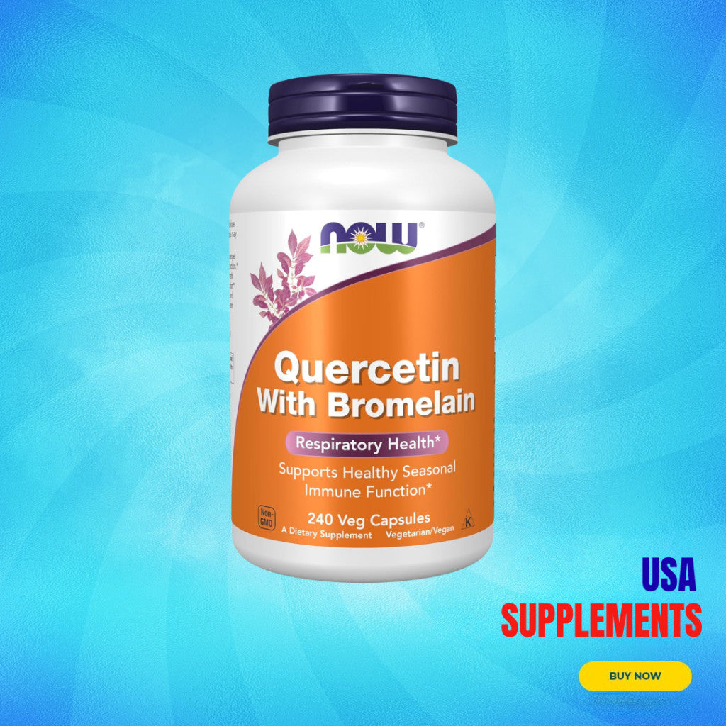 USA Supplements | NOW Foods, Quercetin with Bromelain ( Respiratory Health )