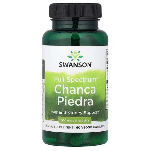 HealthilyYou | Swanson, Full Spectrum® Chanca Piedra, 500 mg, 60 VegCaps Liver and Kidney Support