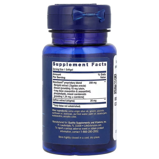 LowCostPH | Life Extension, MacuGuard, Ocular Support with Saffron ( Support Healthy Vision )