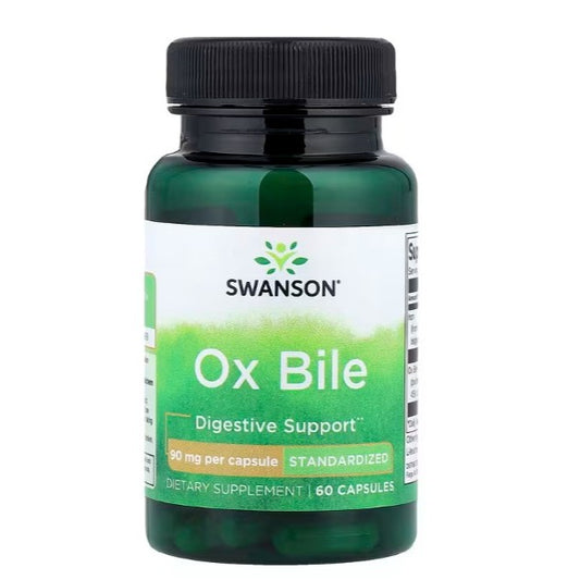 HealthilyYou | Swanson, Ox Bile, 60 Capsules Promotes Healthy Digestion Supports Iron Absorption,