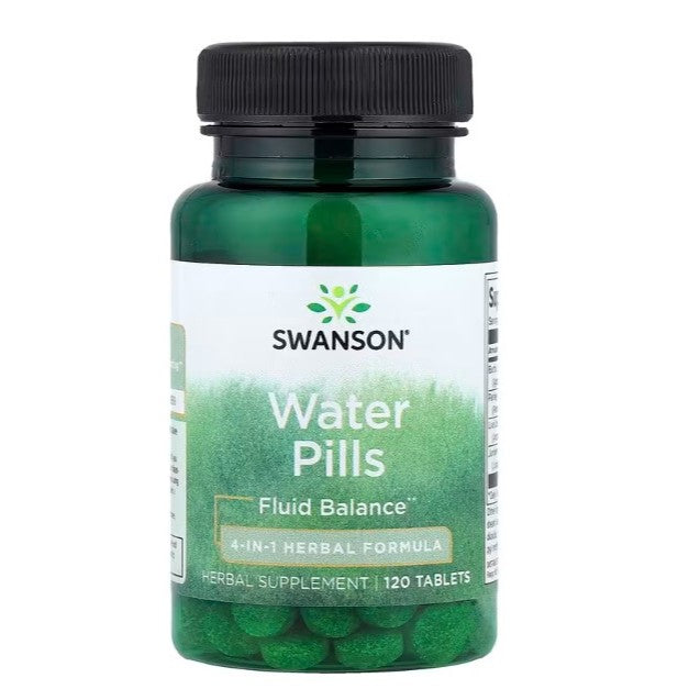 HealthilyYou | Swanson, Water Pills, 120 Tablets Helps Keep Water at a Healthy, Comfortable Level