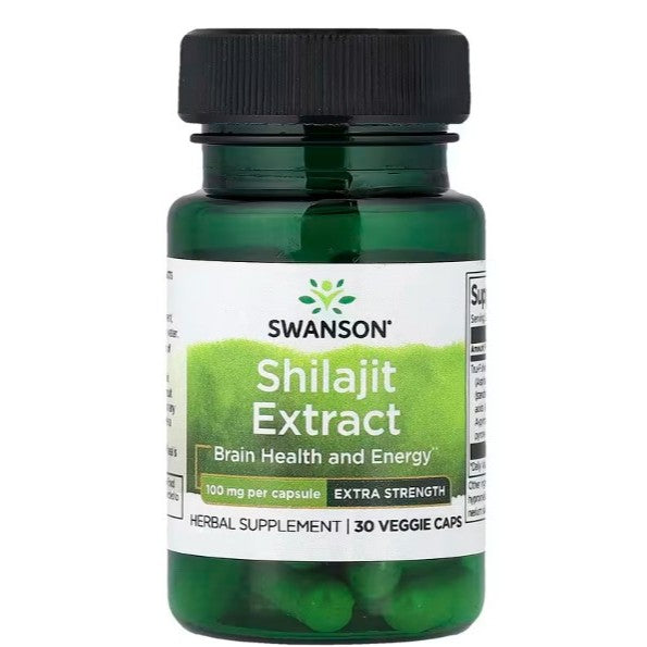 HealthilyYou | Swanson, Shilajit Extract, 100 mg, 30 Veggie Caps Brain Health and Energy