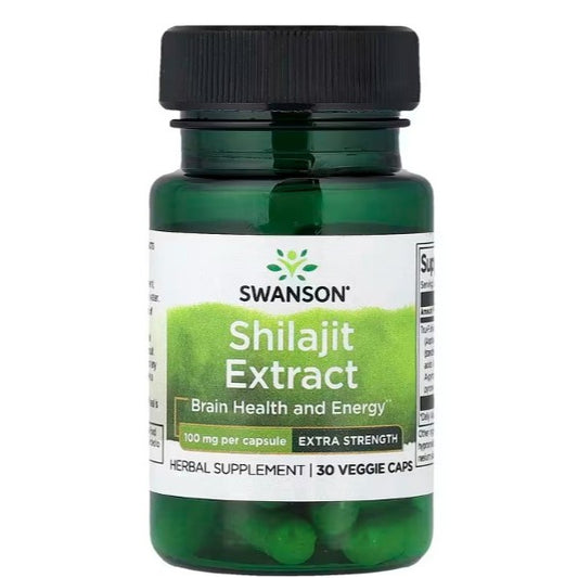 HealthilyYou | Swanson, Shilajit Extract, 100 mg, 30 Veggie Caps Brain Health and Energy