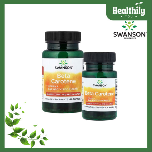 HealthilyYou | Swanson, Beta Carotene, 3,000 mcg RAE (10,000 IU), Softgels Eye and Vision Health