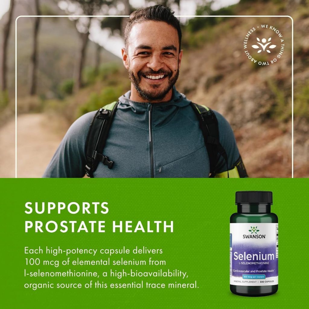 Healthily You | Swanson, Selenium, L-Selenomethionine 100 mcg Capsules, Provides Antioxidant Support