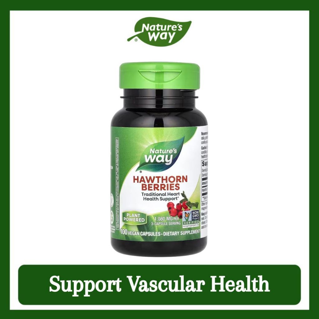 Nature's Way, Hawthorn Berries ( Help Protect Heart Tissue and Support Vascular Health )