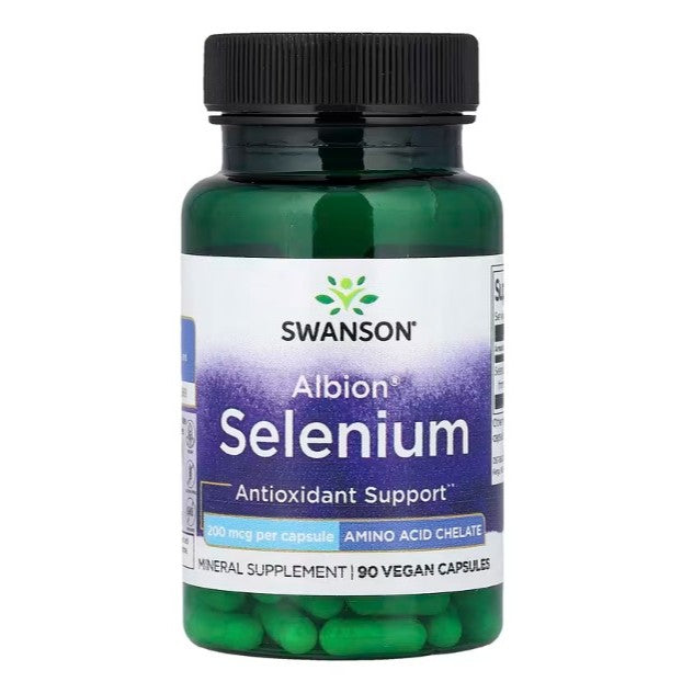 Healthily You | Swanson, Albion® Selenium , 200 mcg, 90 Vegan Capsules Antioxidant Support