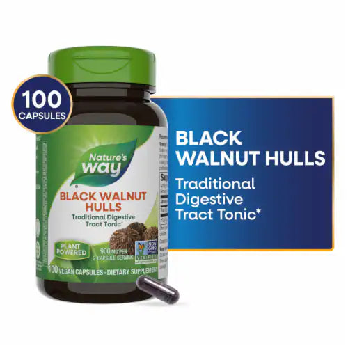 Nature's Way, Black Walnut Hulls ( Helps Soothe Digestive Tract & Supports Natural Detox Process )