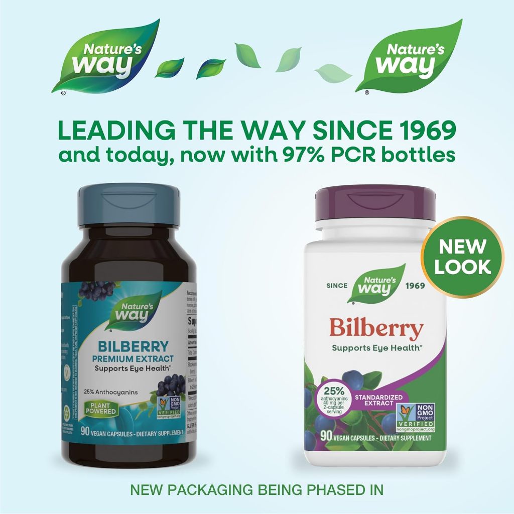 Nature's Way, Bilberry Premium Extract ( May Help Reduce Eye Fatigue, Support Night Vision )