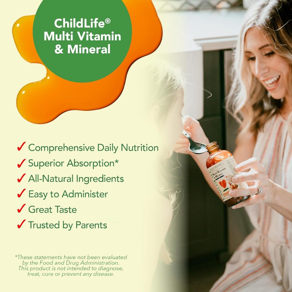 LittleSunshine | ChildLife Essentials, Multi Vitamin & Mineral, Natural Orange/Mango, Immune Health