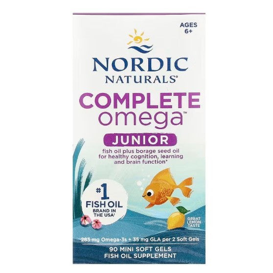 NaturalSolutions | Nordic Naturals, Ultimate Omega Junior, Ages 6+, Teen, Ultimate, Complete Omega