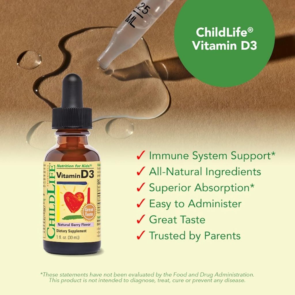 LittleSunshine | ChildLife Essentials, Vitamin D3, Natural Berry, Liquid Vitamin C, Natural Orange