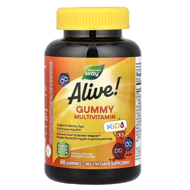 LittleSunshine | Nature's Way, Alive! Kids, Gummy Multivitamin, Cherry, Orange & Grape , 60 Gummies