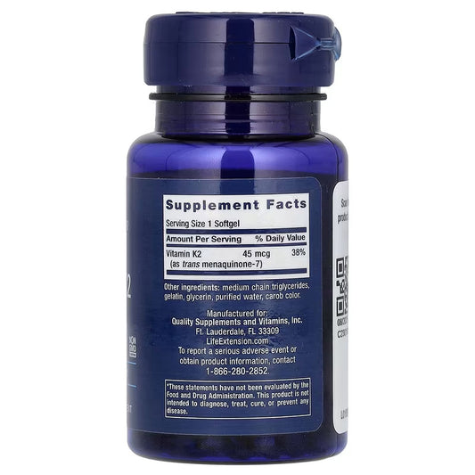 USA Supplements | Life Extension, Low Dose Vitamin K2 ( Bone Health Support )