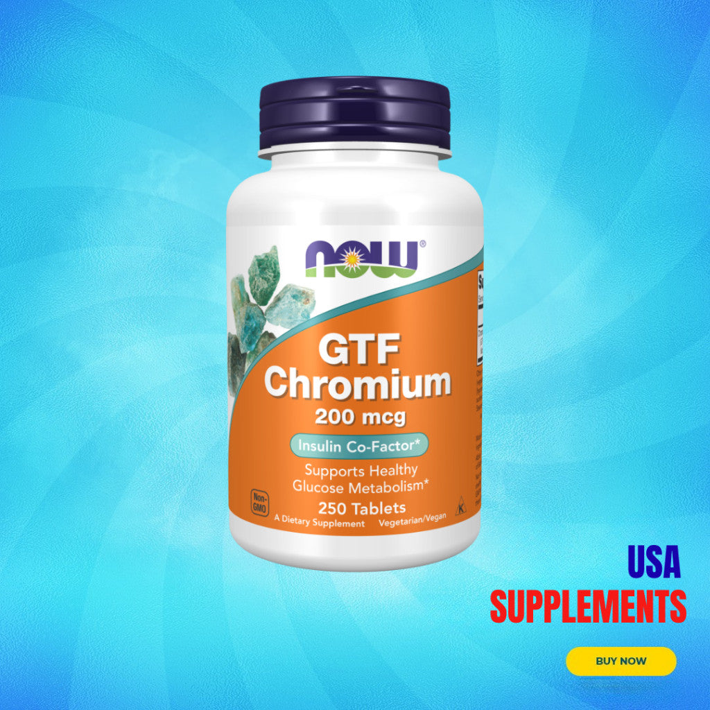 USA Supplements | NOW Foods, GTF Chromium ( Supports Healthy Glucose Metabolism )