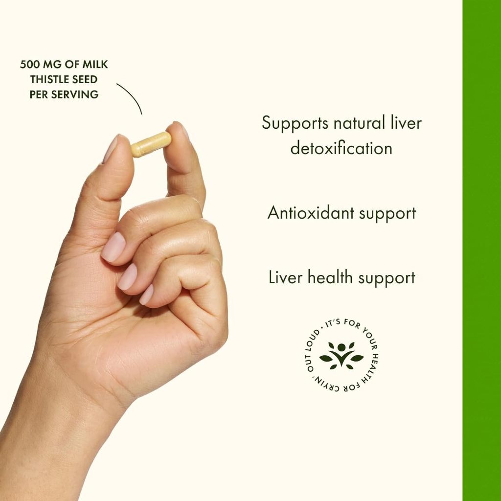 HealthilyYou | Swanson, Milk Thistle, 120 Capsules Detoxification Support, Boosts Antioxidant