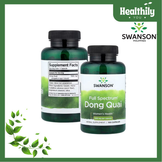 HealthilyYou | Swanson, Full Spectrum® Dong Quai, 530 mg, 100 Capsules Women's Health