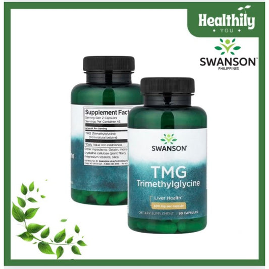 HealthilyYou | Swanson, TMG Trimethylglycine, 500 mg, 90 Capsules Supports Healthy Liver Function