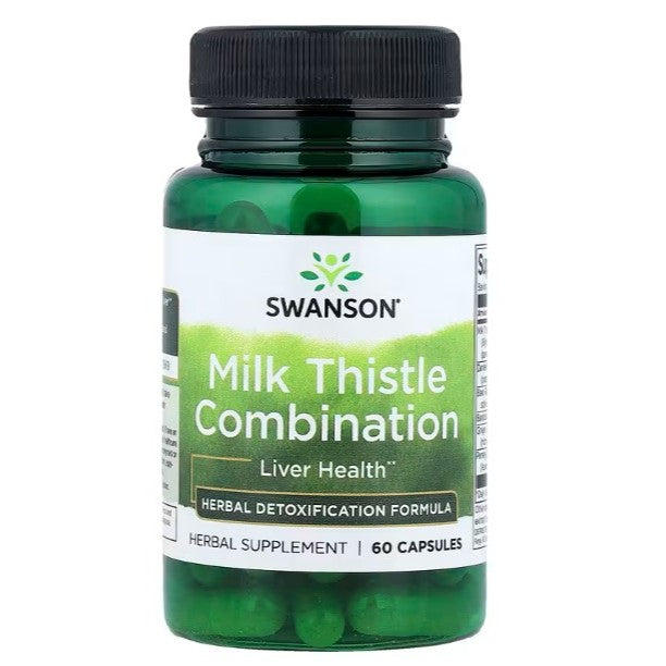 HealthilyYou | Swanson, Milk Thistle Combination, 60 Capsules Supports Detoxification in the Liver