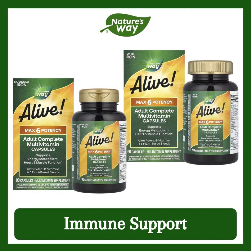 Nature's Way, Alive!® Max6 Potency Multivitamin ( Supports Immune Health )