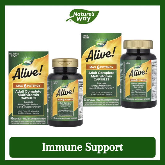 Nature's Way, Alive!® Max6 Potency Multivitamin ( Supports Immune Health )