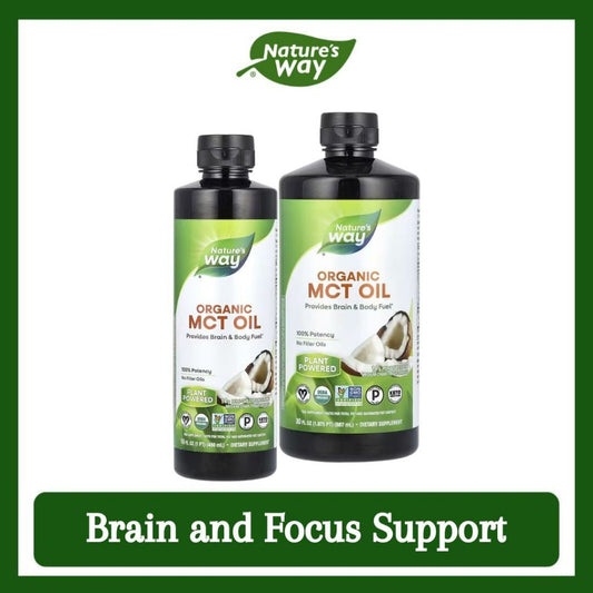 Nature's Way, Organic MCT Oil ( Supports Satiety, Metabolism, Brain and Focus Support )
