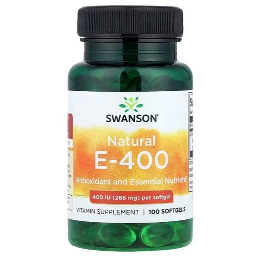 Healthily You | Swanson, Vitamin E-400, 180.2 mg (400 IU), 60 Softgels Antioxidant Protection