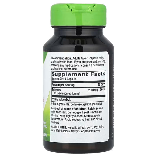 Nature's Way, Selenium ( Powerful Antioxidant Support, Supports Thyroid Function & Boosts Immune )