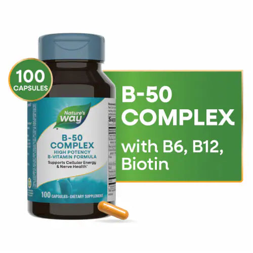 LowCostPH | Nature's Way, B-50 Complex ( Supports Cellular Energy & Promotes Nerve Health )