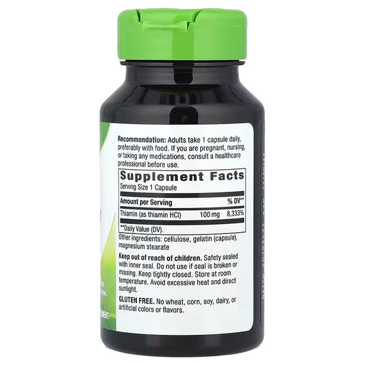 Nature's Way, Vitamin B1 ( Supports Energy Metabolism & Suitable for Various Diets )