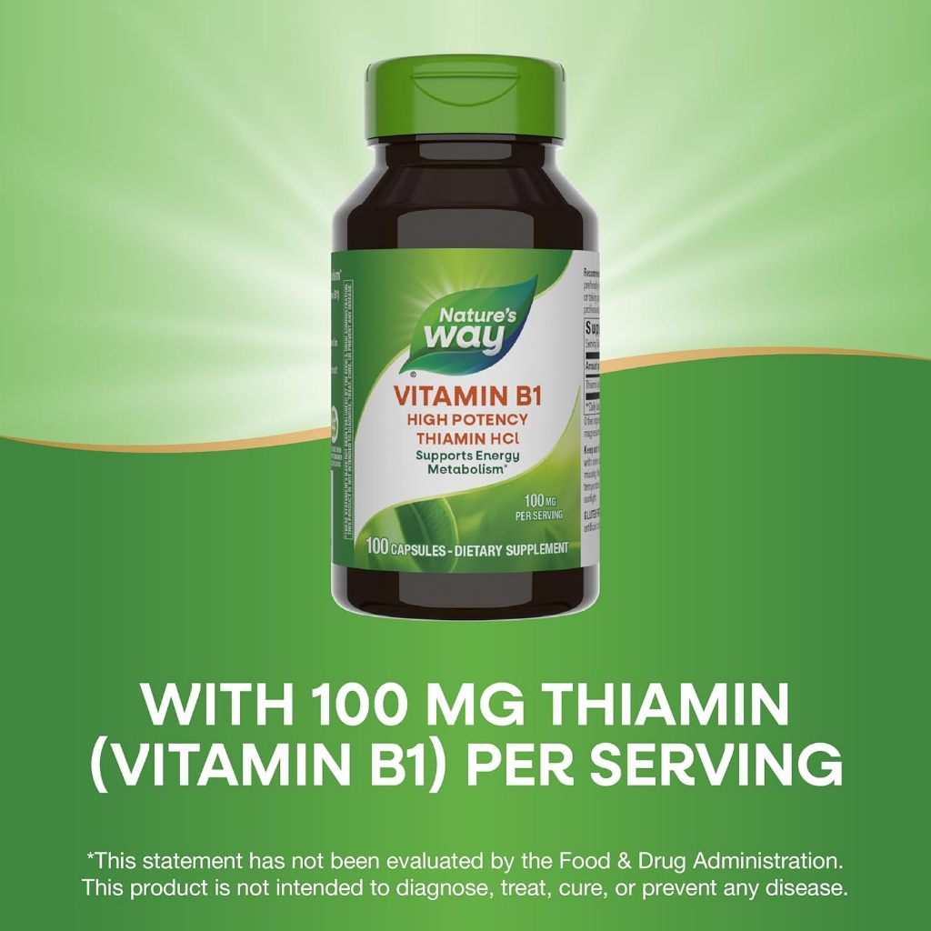 Nature's Way, Vitamin B1 ( Supports Energy Metabolism & Suitable for Various Diets )