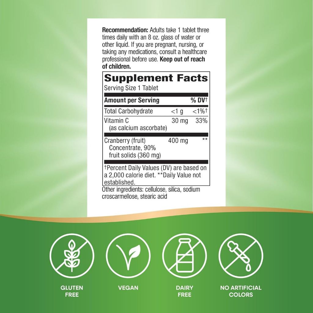 Nature's Way, Cranberry Fruit ( Supports Urinary Tract Health )