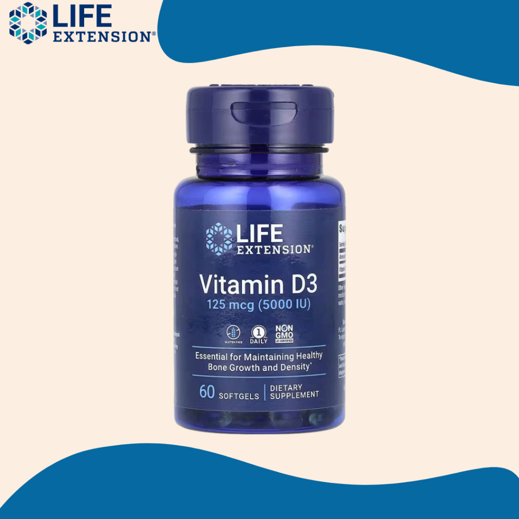 Life Extension, Vitamin D3 ( Bone Health, Immune System Support, Brain & Cardiovascular Health )