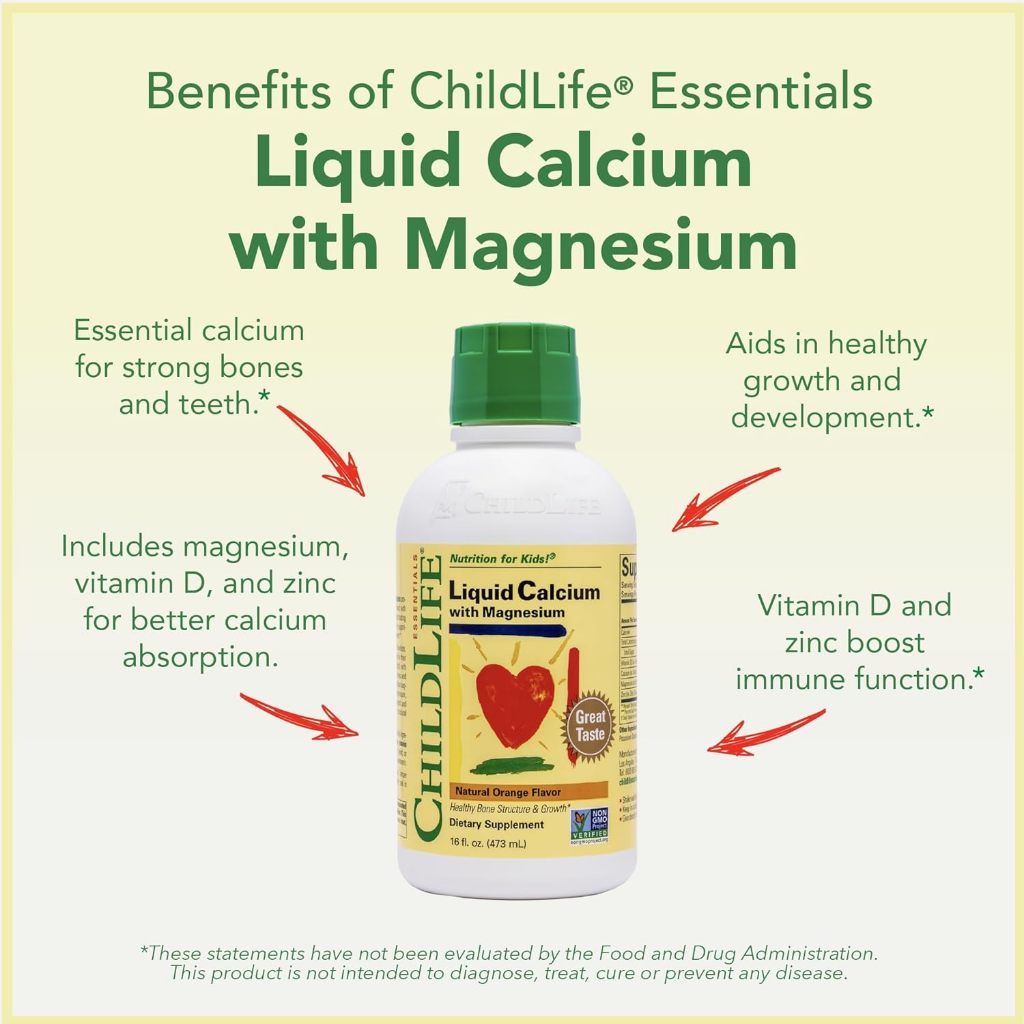 LittleSunshine | ChildLife Essentials, Essentials, Liquid Calcium w/ Magnesium Healthy Bone & Immune