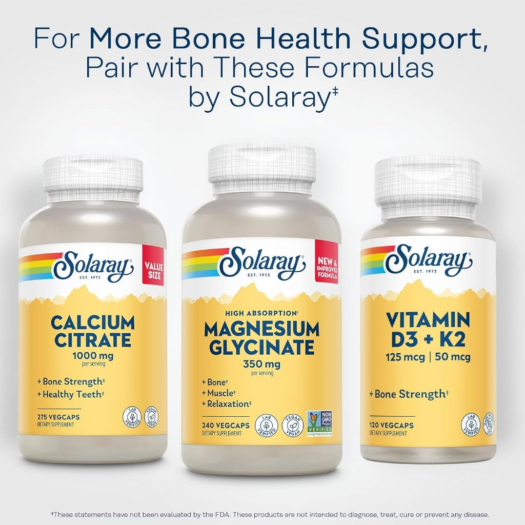 NaturalSolutions | Solaray, High Absorption Magnesium Glycinate, 350 mg, Bone Muscle Relaxation
