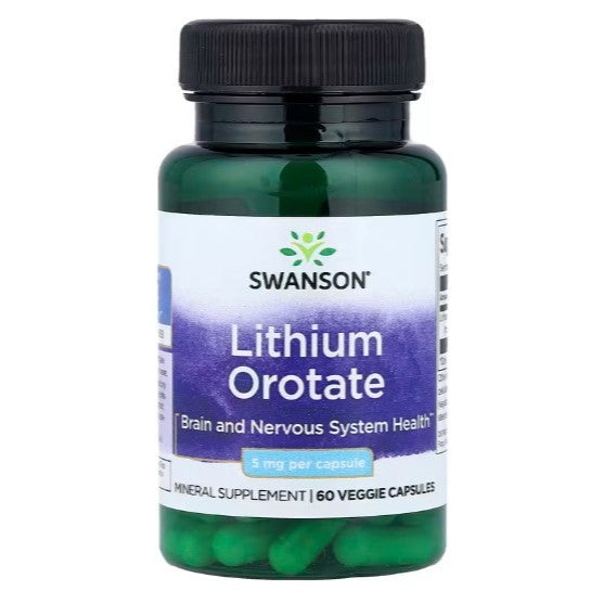 NaturalSolutions | Swanson, KAL, Lithium Orotate, 5 mg, Brain and Nervous System Health